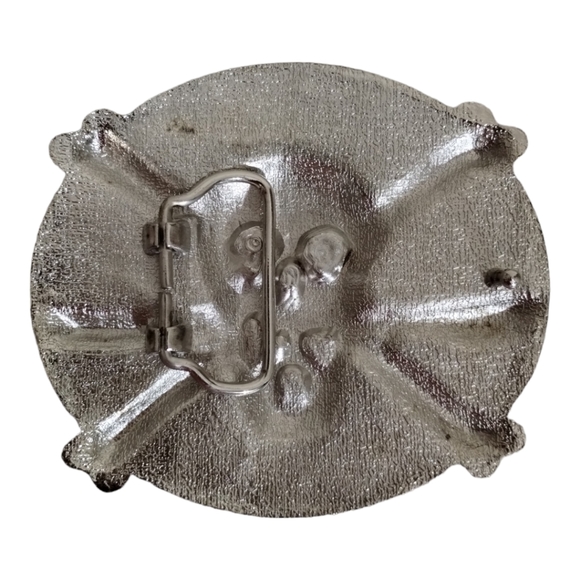 Biker Skull Snakes Belt Buckle - Picture 2 of 2